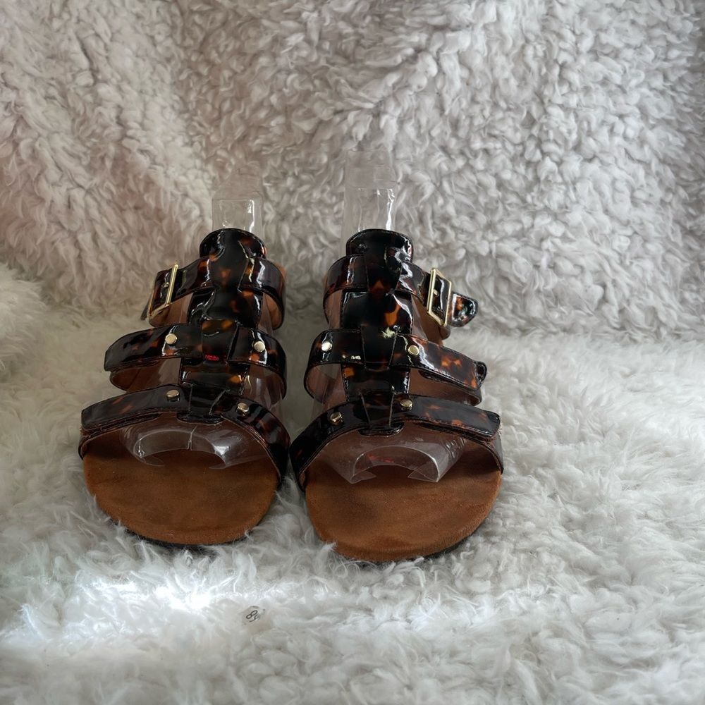 VIONIC RADIA Tortoise Patent Adjustable Strap Wed… - image 6